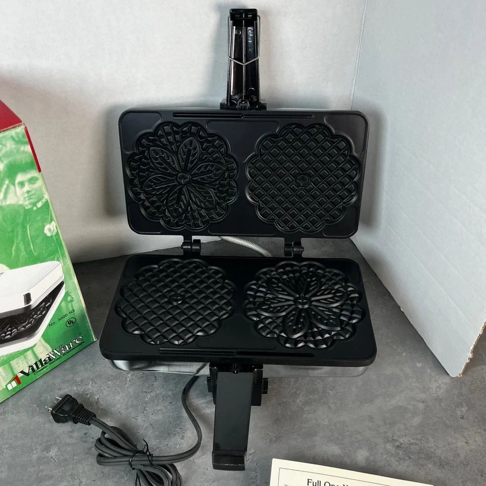 VillaWare Prego‎ Series II Pizzelle Baker 3600-NS Non-Stick Italian Cookie Maker